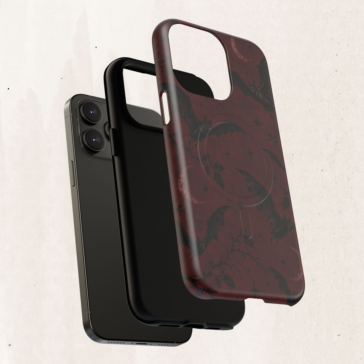Gothic Bat Moon Magnetic Phone Case