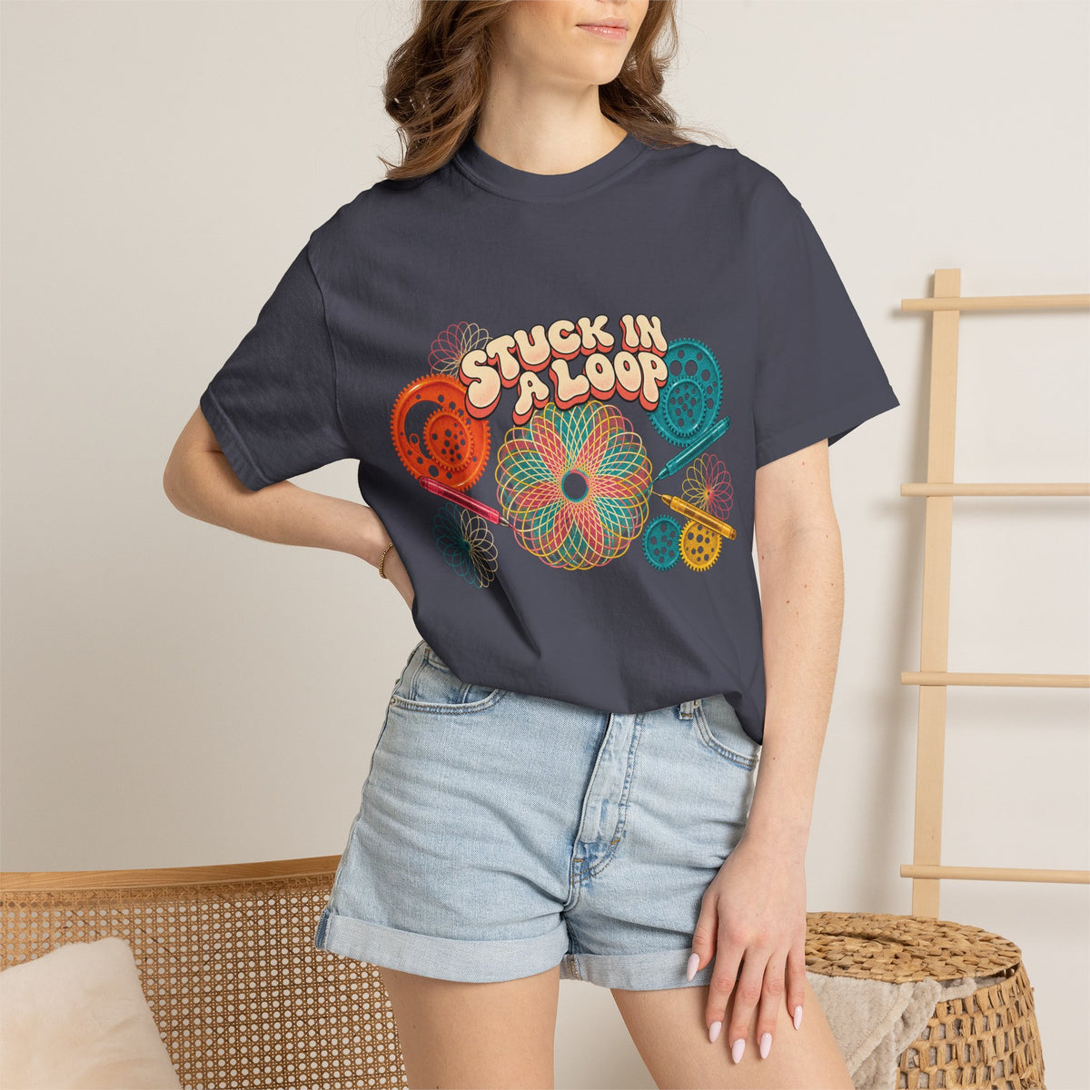 Retro Spirograph Graphic Tee