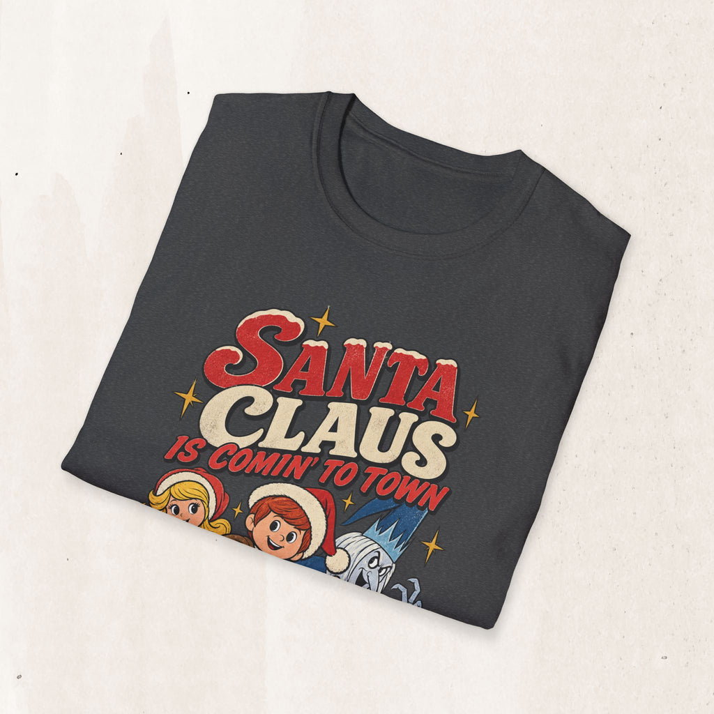 Santa Claus Is Comin' To Town Christmas Tee
