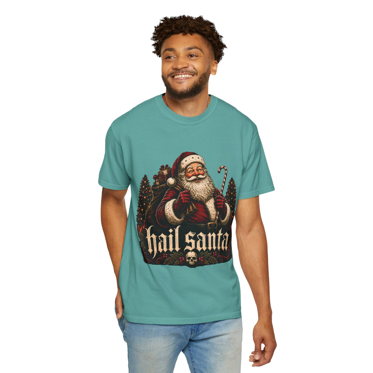 Hail Santa Vintage Graphic Tee