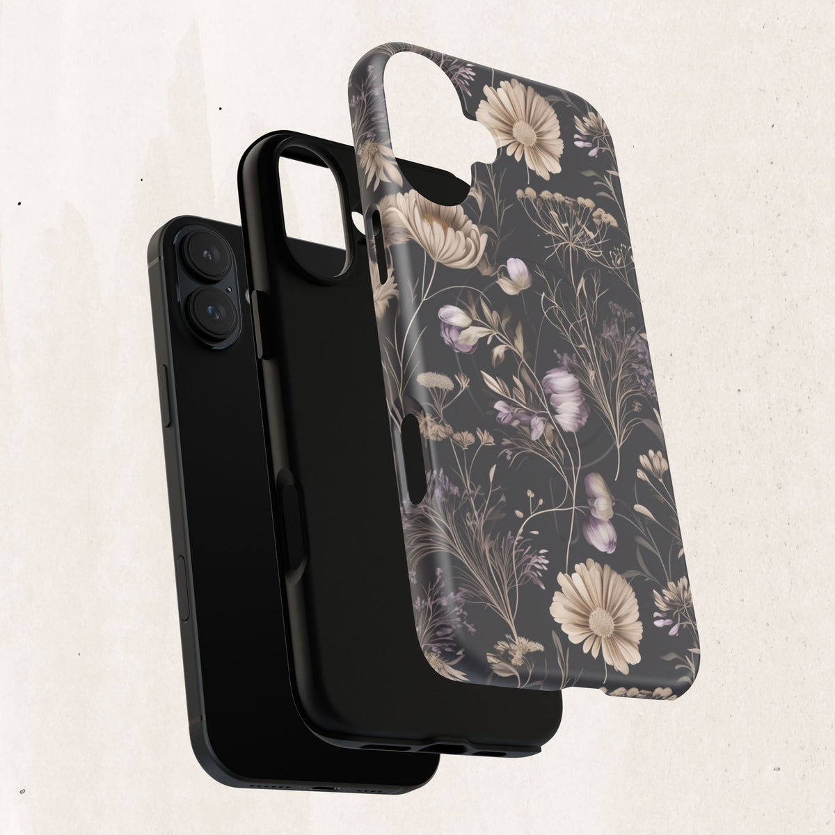 Floral Noir Tough Magnetic Phone Case