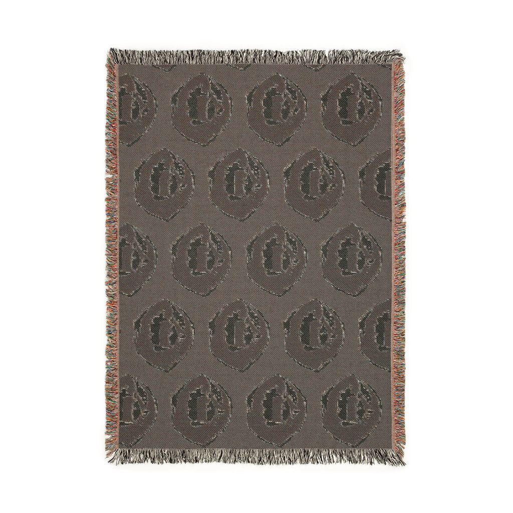 Vampire Fangs Woven Blanket Printify