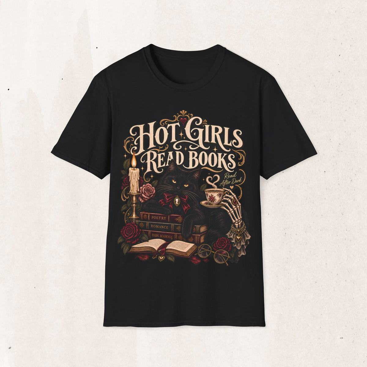 Hot Girls Read Books Graphic Tee