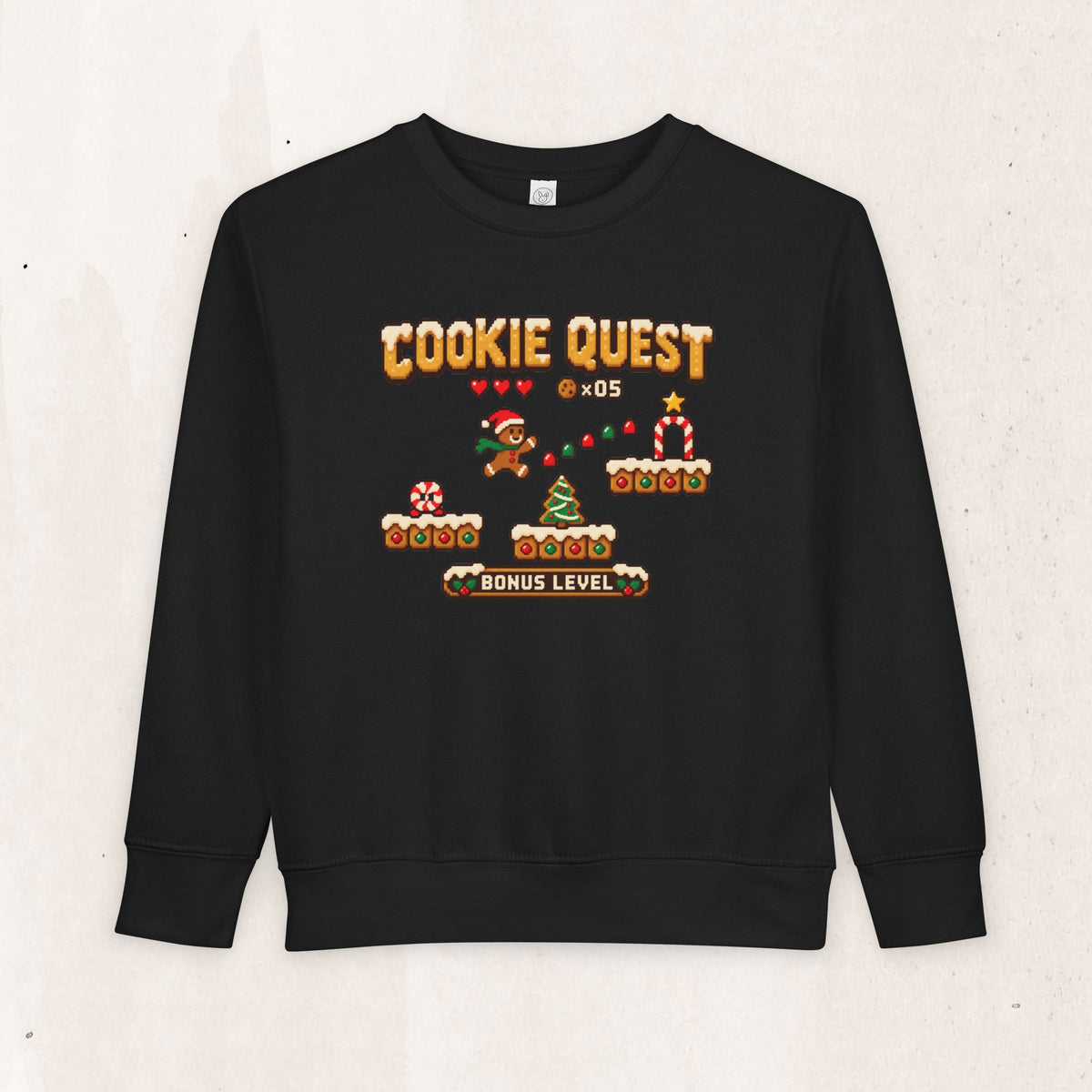 Christmas Cookie Quest Toddler Sweatshirt