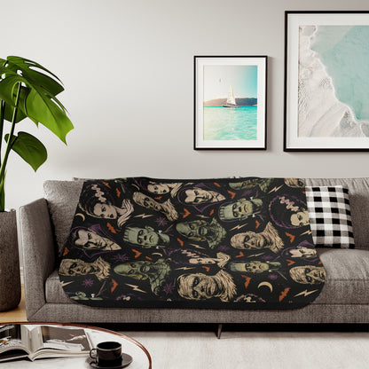 Universal Monsters Sherpa Blanket