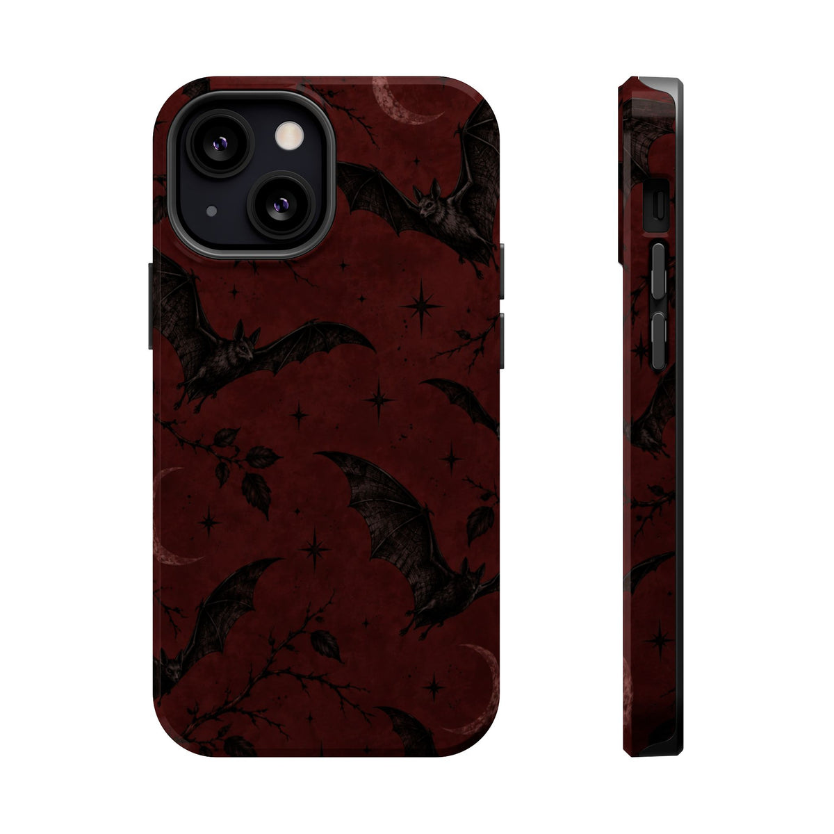 Gothic Bat Moon Magnetic Phone Case, alternate view