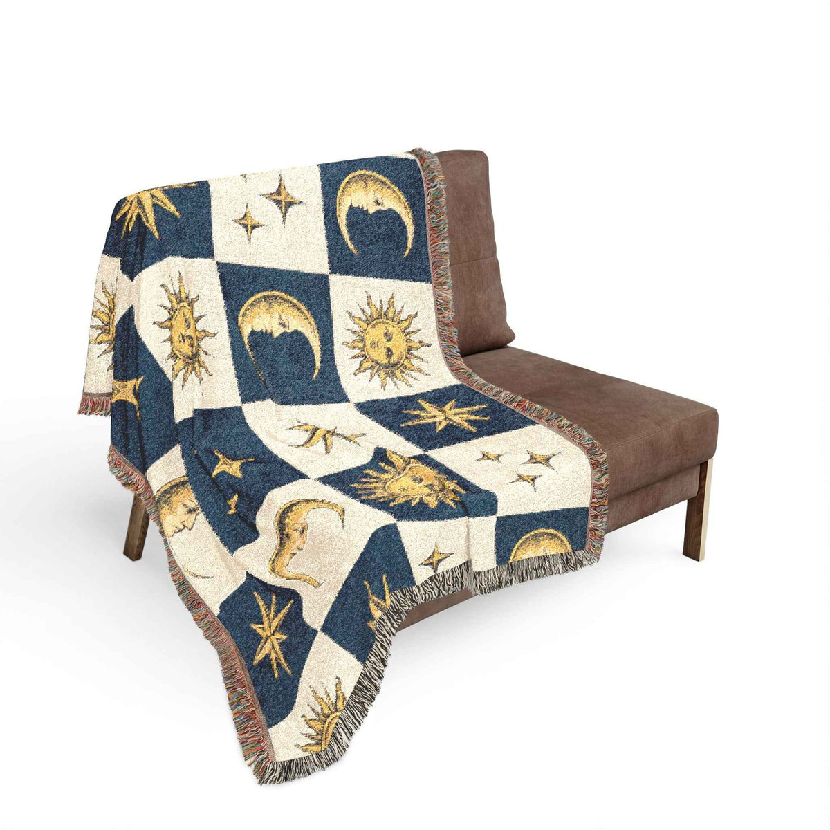 Celestial Sun & Moon Woven Blanket, alternate view
