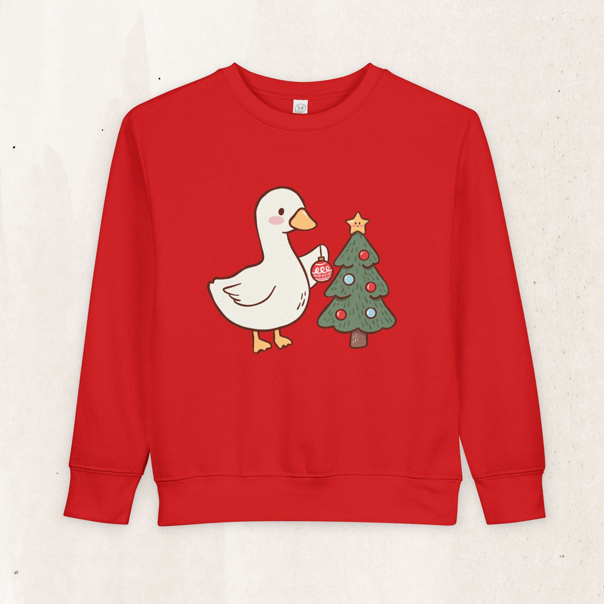 Decorating Duck Toddler Christmas Sweatshirt