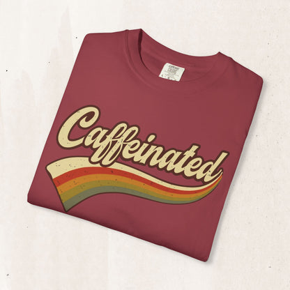 Caffeinated Retro Stripe Tee