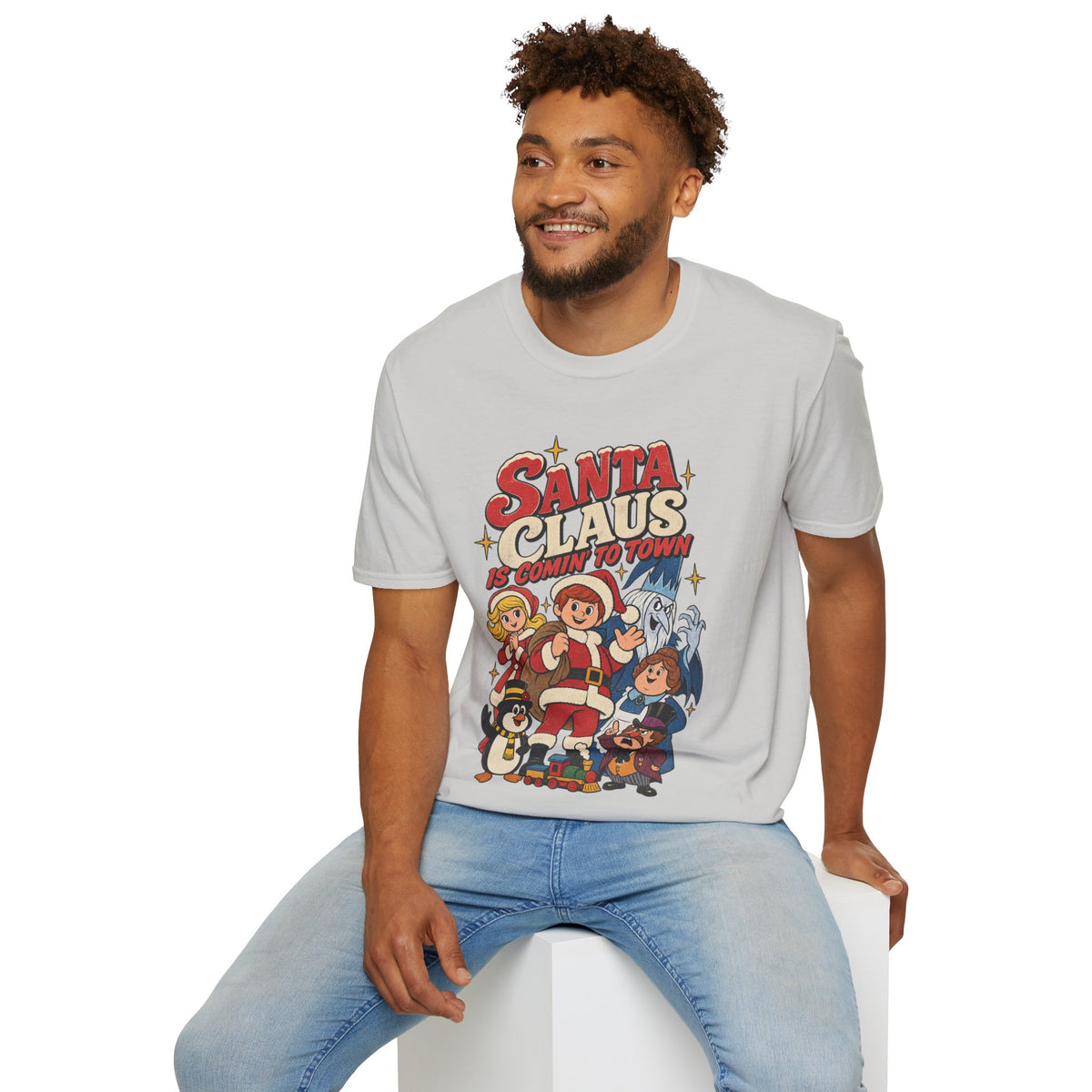 Santa Claus Is Comin' To Town Christmas Tee