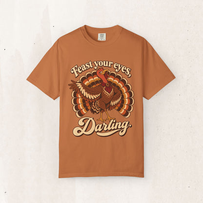 Thanksgiving 'Feast Your Eyes, Darling' Turkey Tee