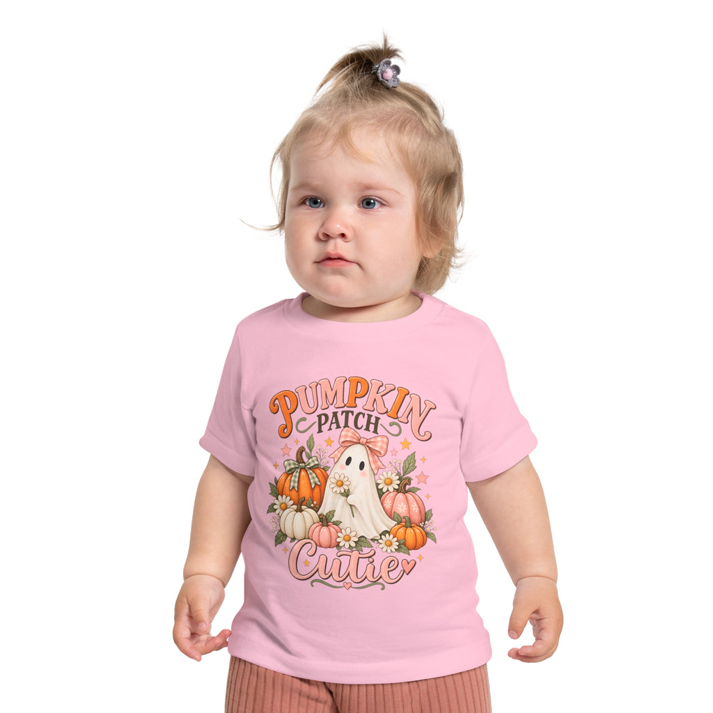 Pumpkin Patch Cutie Baby T-Shirt - Cute Fall Autumn Outfit for Infants, Toddlers - Halloween Thanksgiving Seasonal Top