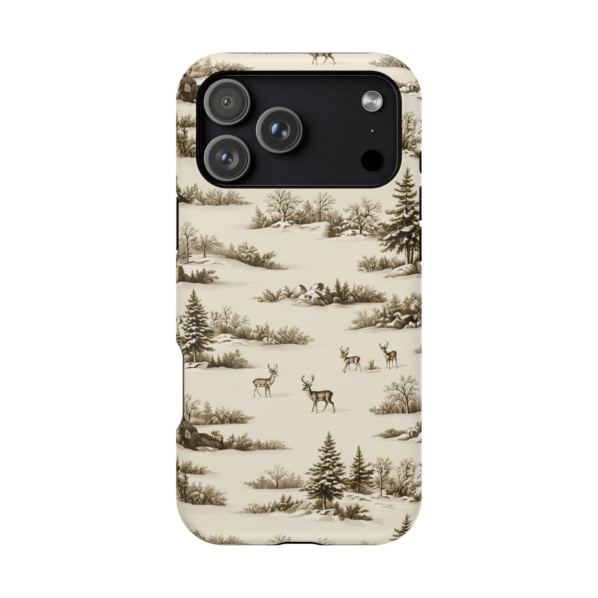 Deer & Pine Woodland Magnetic Phone Case, alternate view