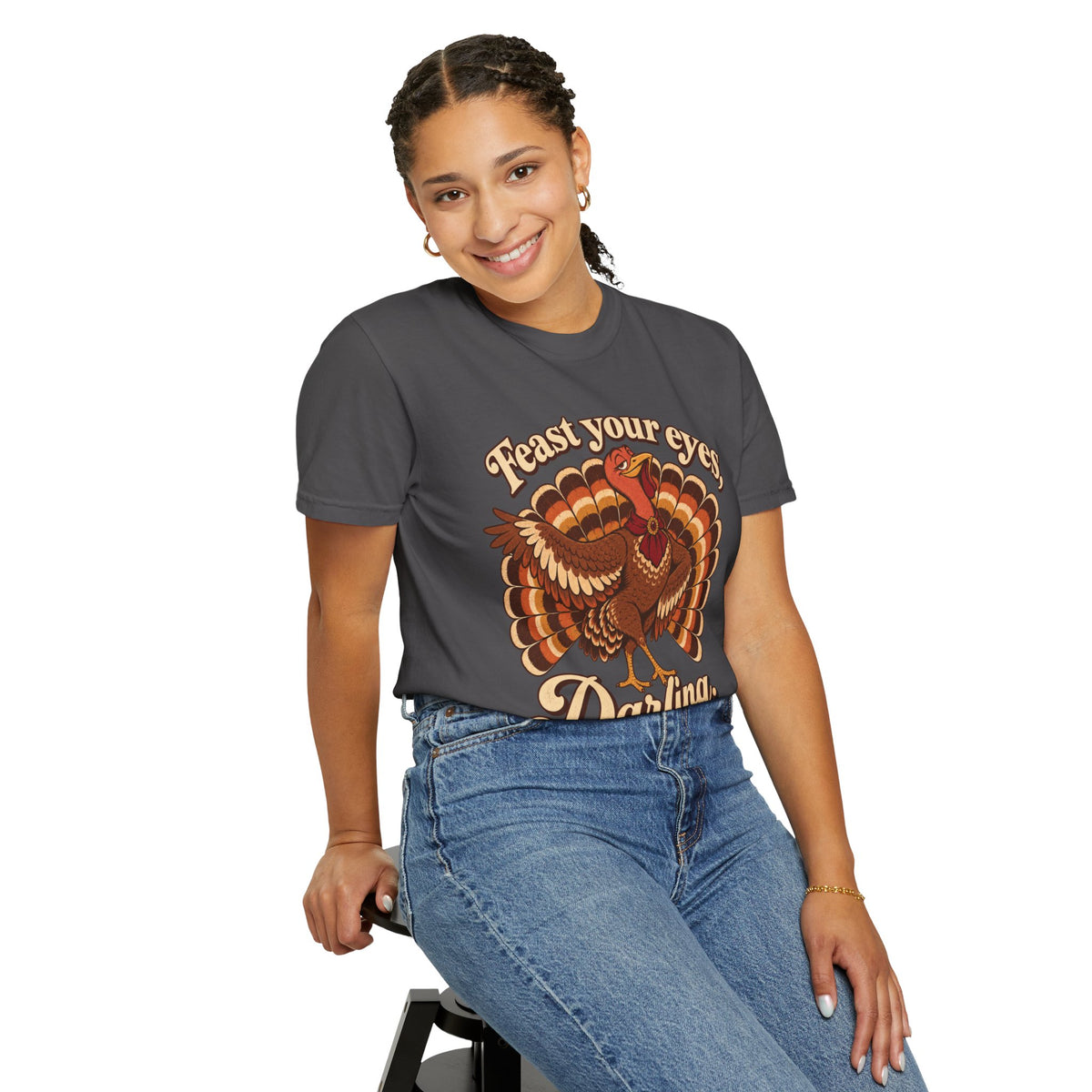 Thanksgiving 'Feast Your Eyes, Darling' Turkey Tee