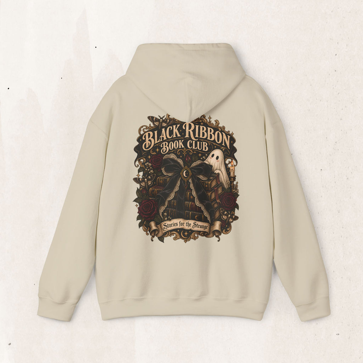 Black Ribbon Book Club Pullover Hoodie