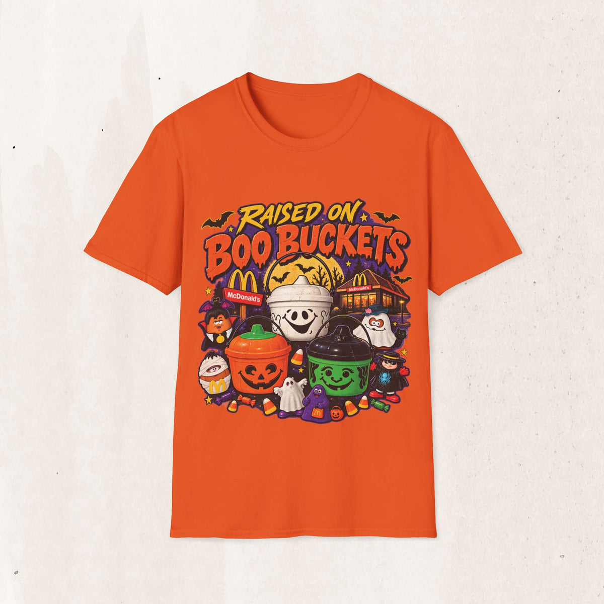 Halloween "Raised on Boo Buckets" Tee