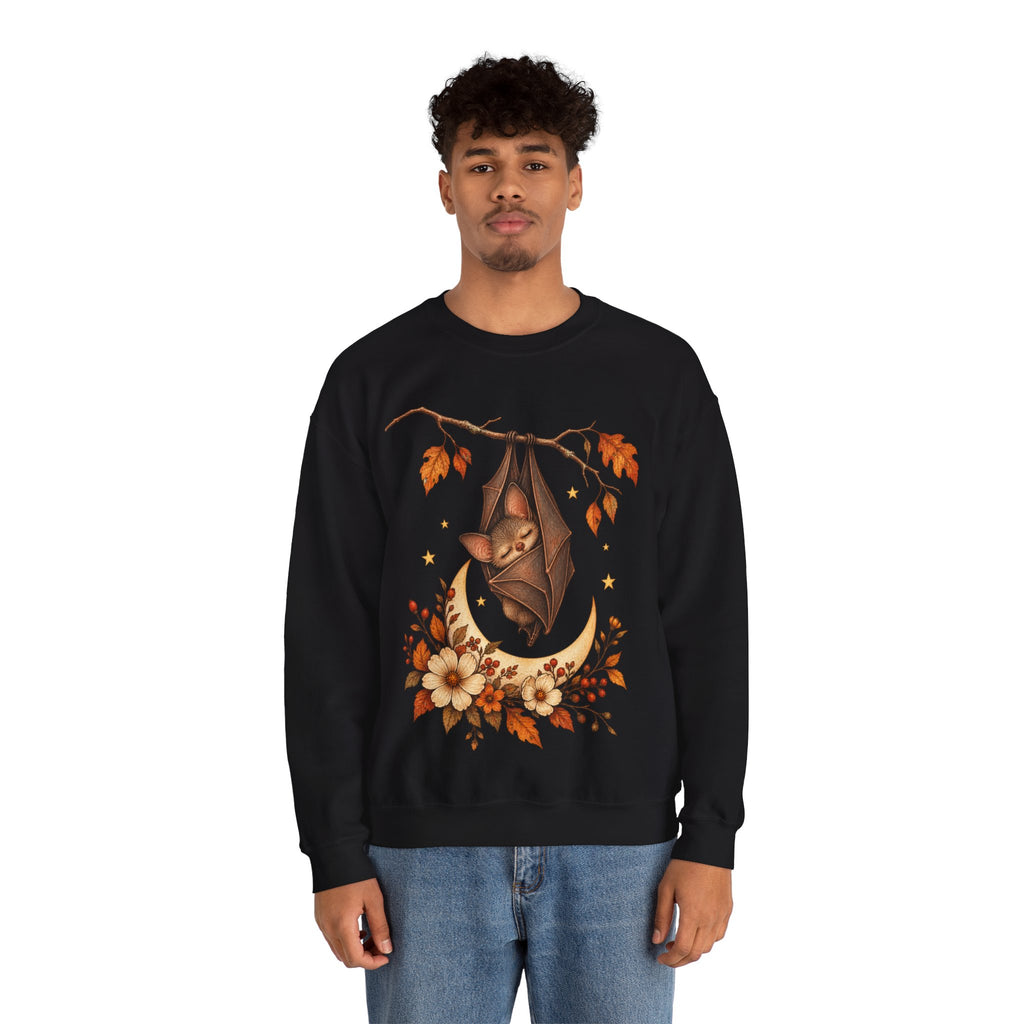 Autumn Bat Moon Crewneck Sweatshirt