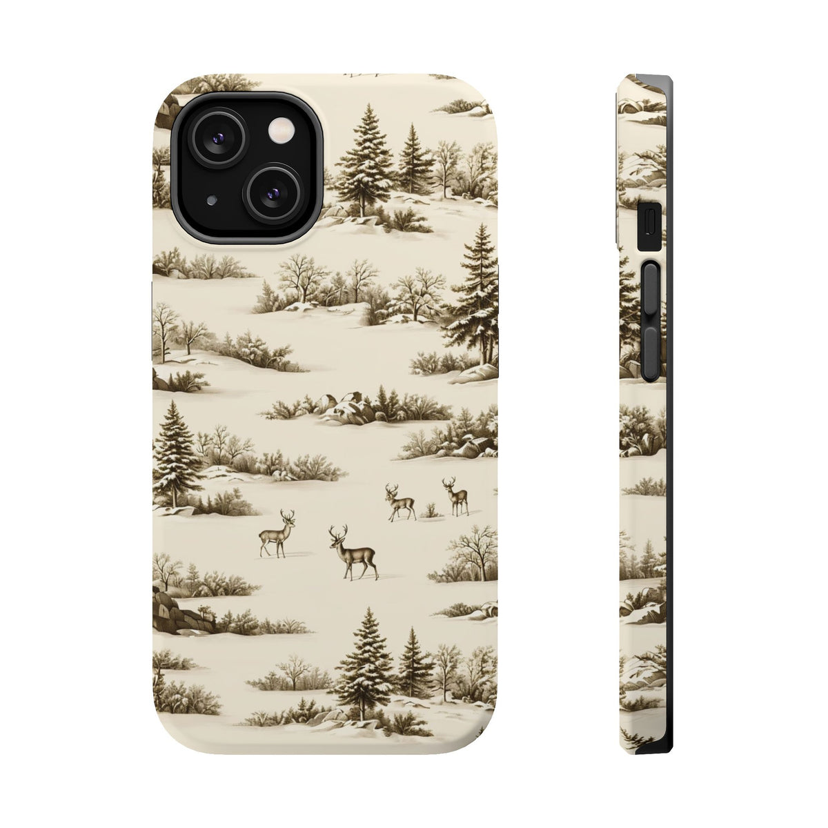 Deer & Pine Woodland Magnetic Phone Case, alternate view