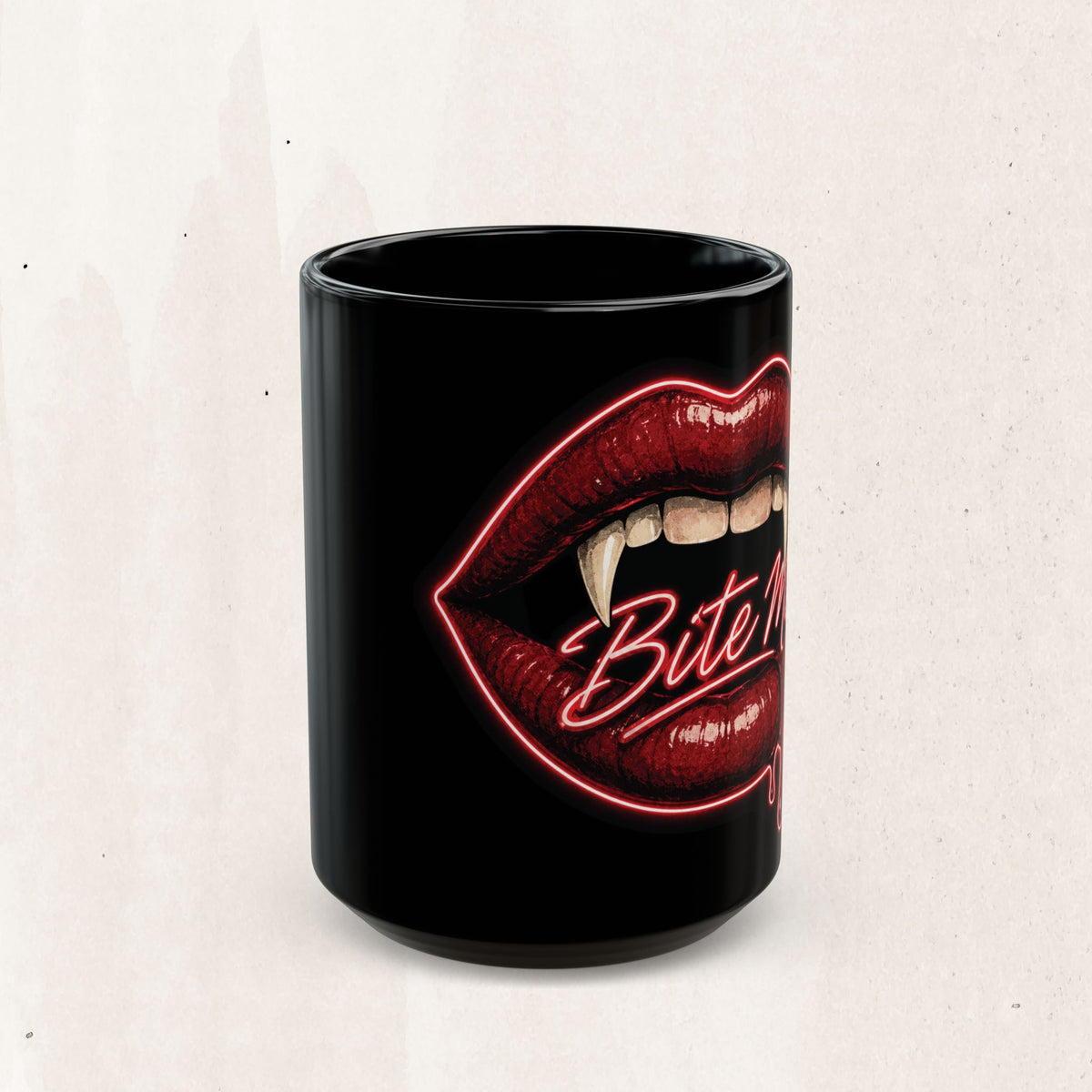 Bite Me Vampire Lips Mug
