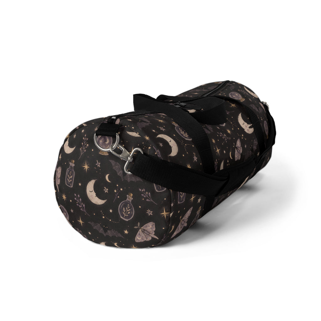 Mystic Moon & Moth Duffel Bag — Celestial Travel Bag