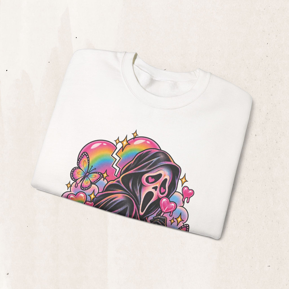Ghostface Rainbow Crewneck Sweatshirt