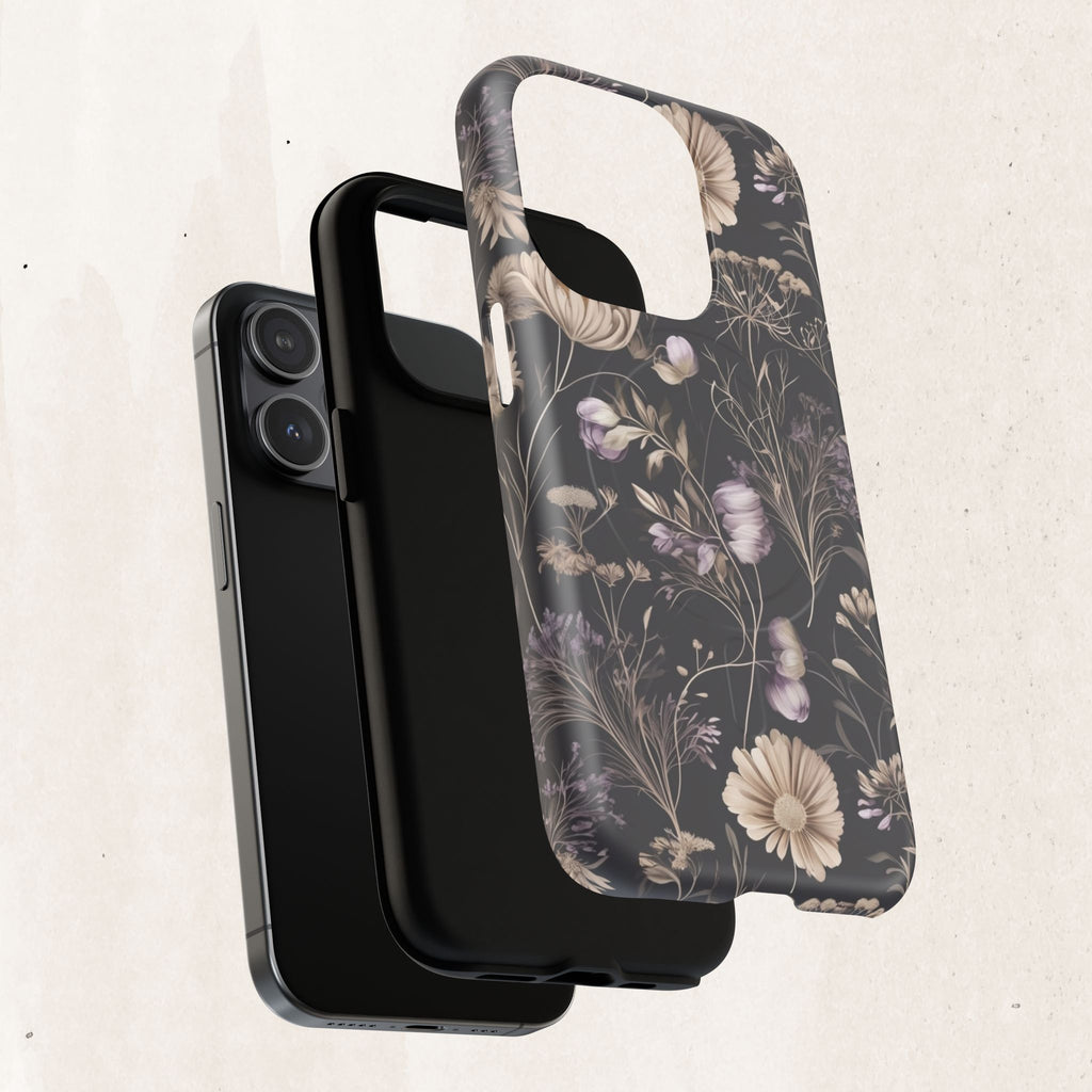Floral Noir Tough Magnetic Phone Case