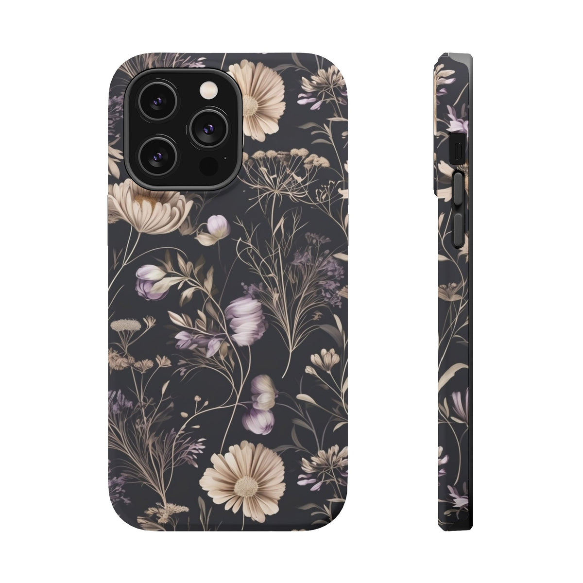 Dark Floral Magnetic Phone Case, alternate view