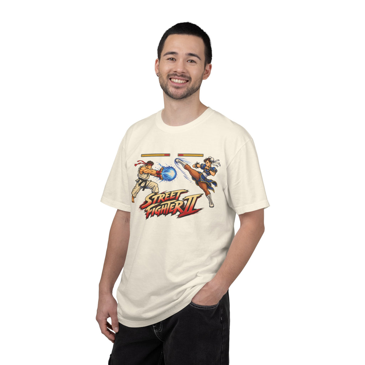 Street Fighter II Ryu vs Chun-Li Graphic Tee