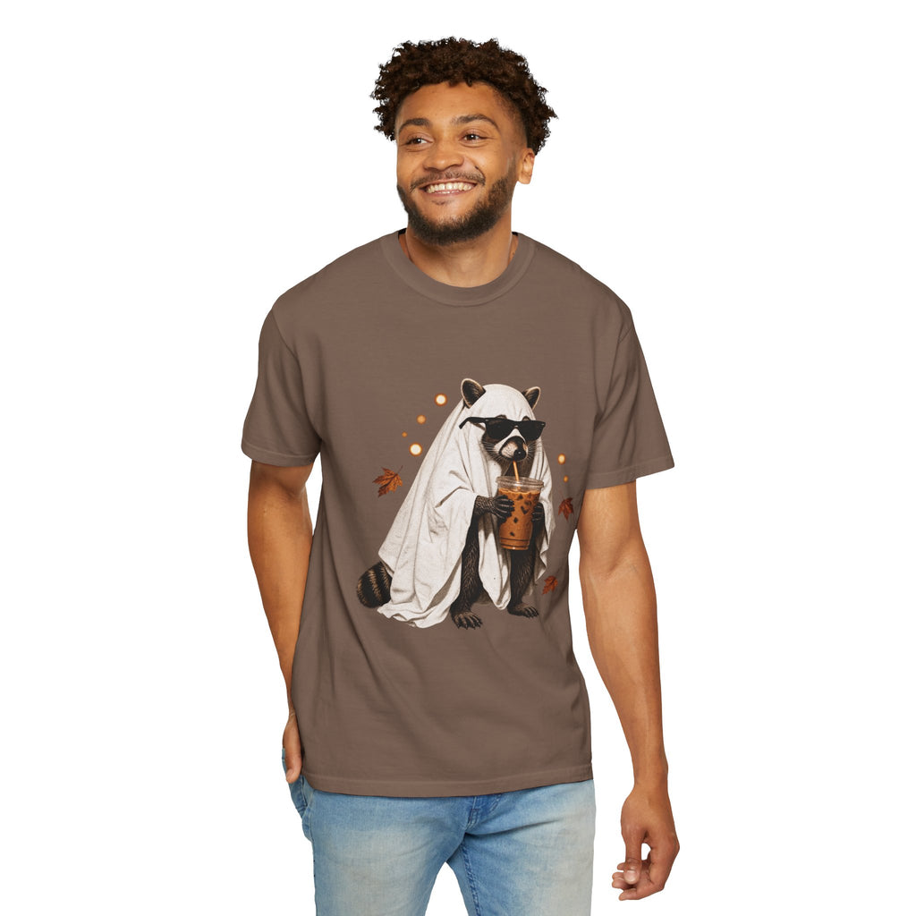 Halloween Raccoon Ghost Costume Tee