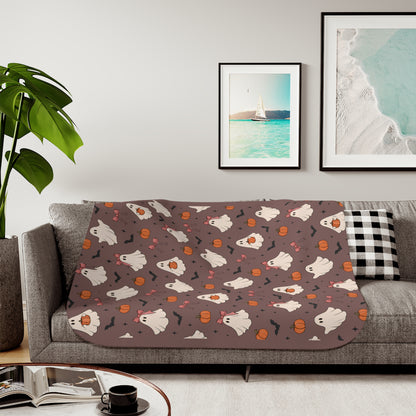 Autumn Ghosts Sherpa Blanket