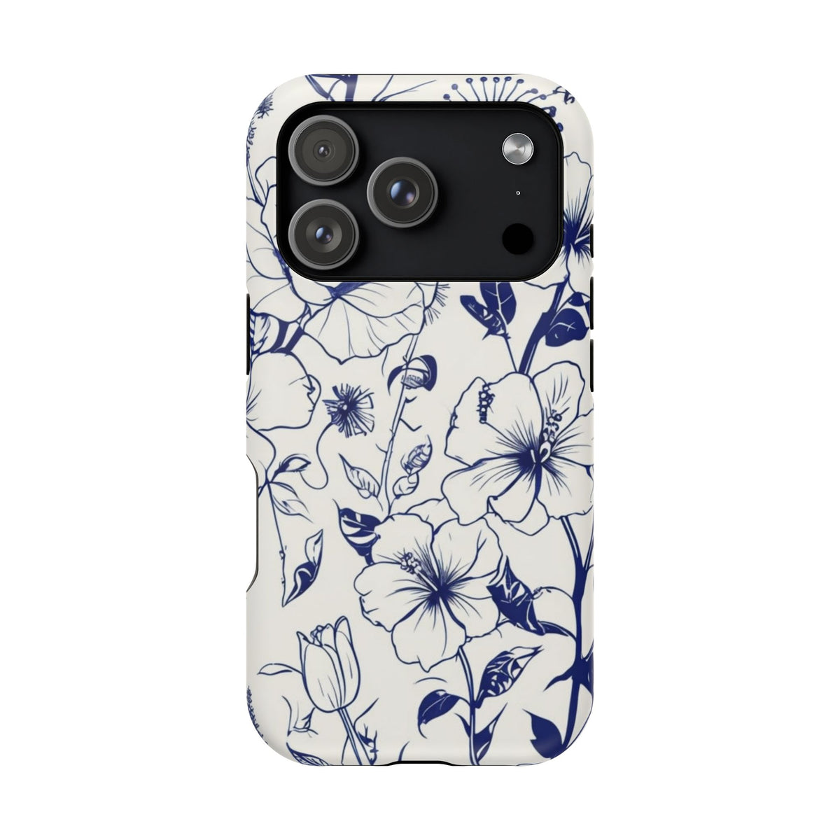 Floral Sketch Magnetic Phone Case, alternate view