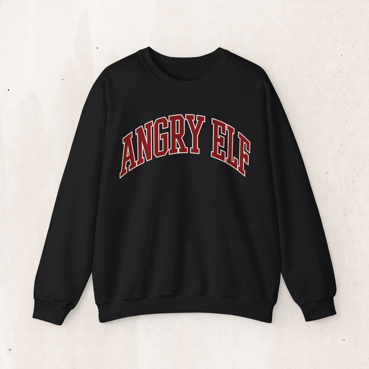 Angry Elf funny Christmas sweatshirt