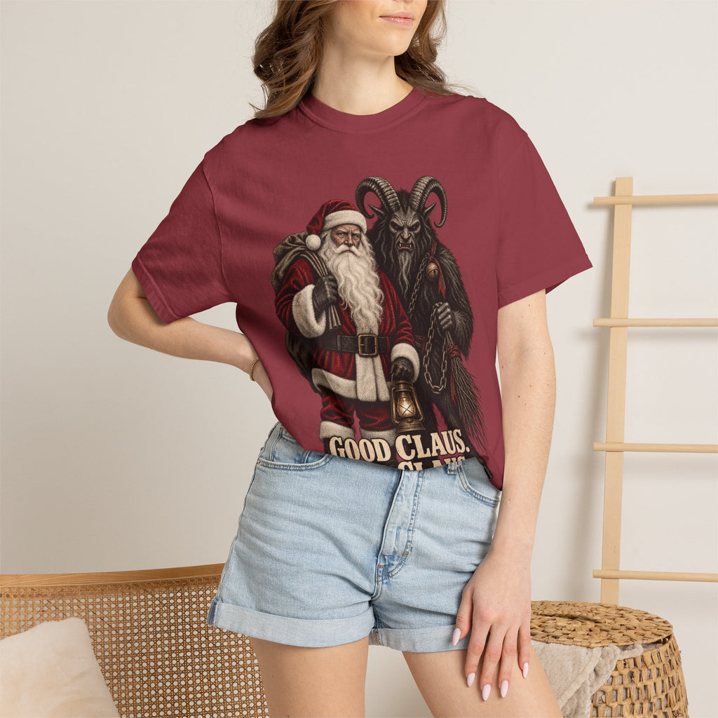 Santa & Krampus Christmas Graphic Tee