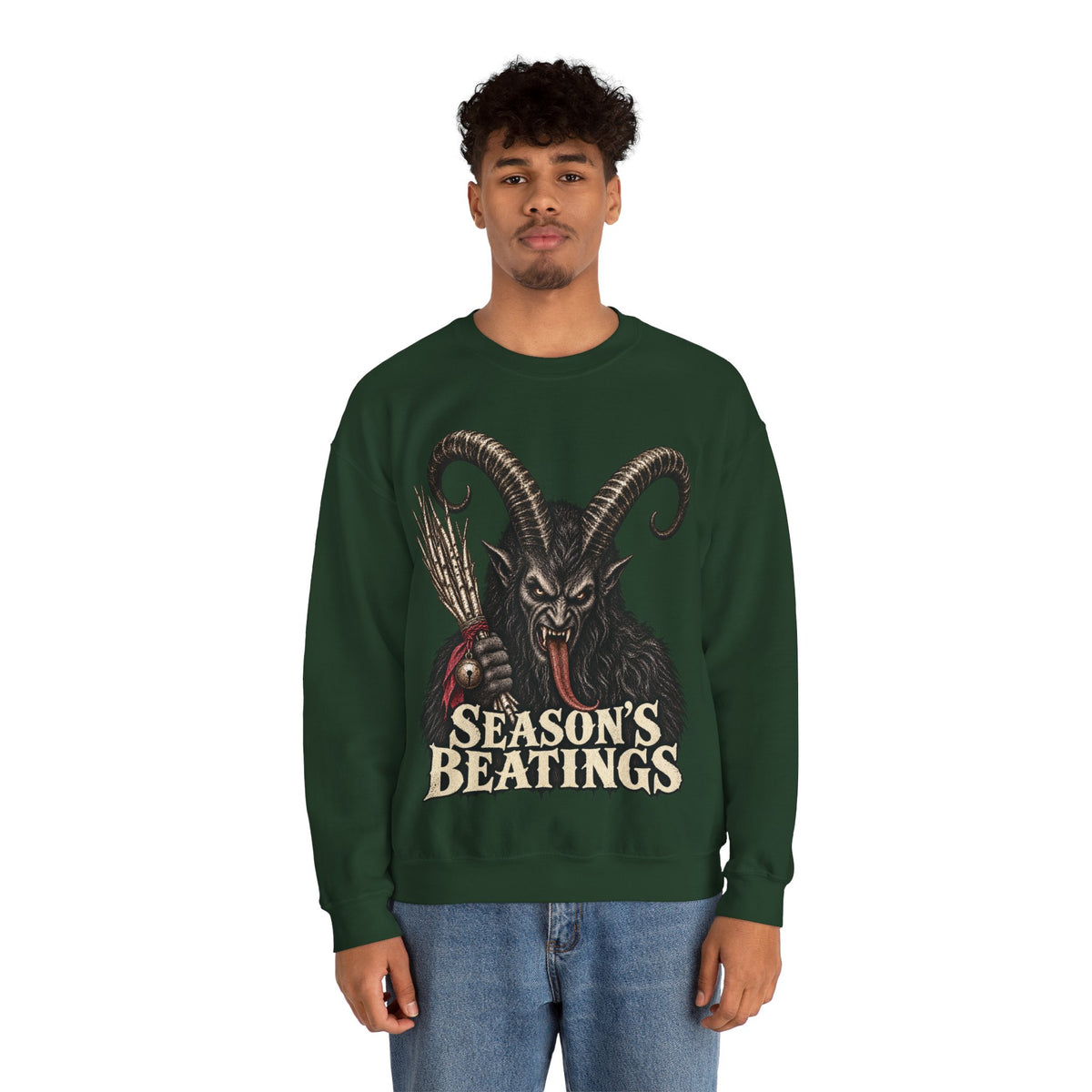 Krampus Christmas Crewneck Sweatshirt