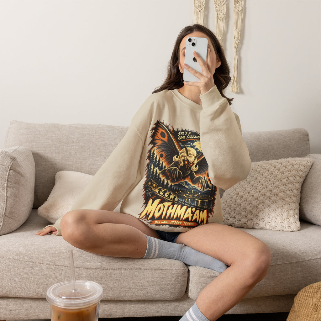 Mothmaam Retro Monster Crewneck Sweatshirt