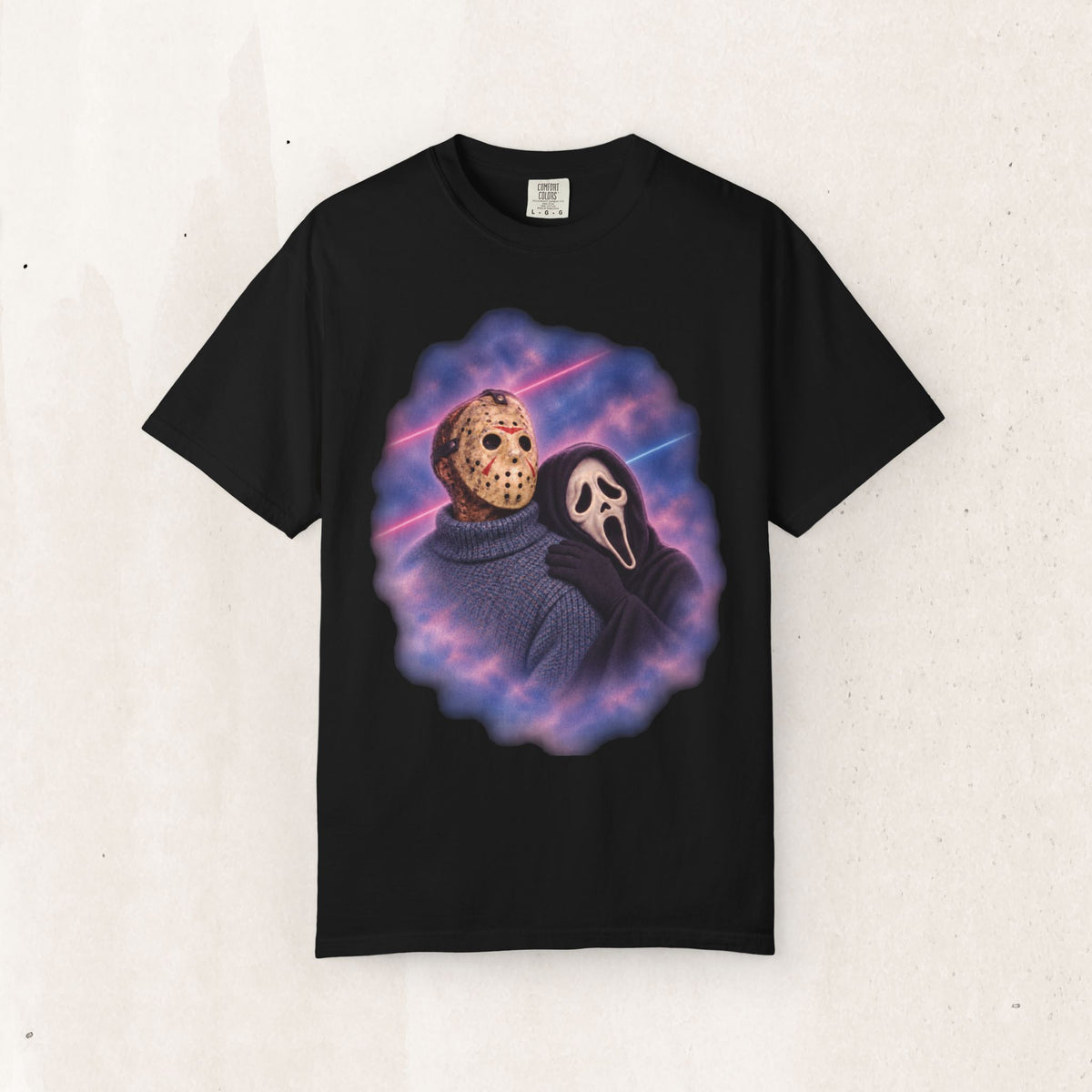 Jason Vorhees & Ghostface 80's Portrait Tee