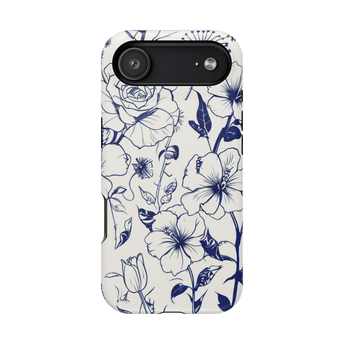 Floral Sketch Magnetic Phone Case, alternate view
