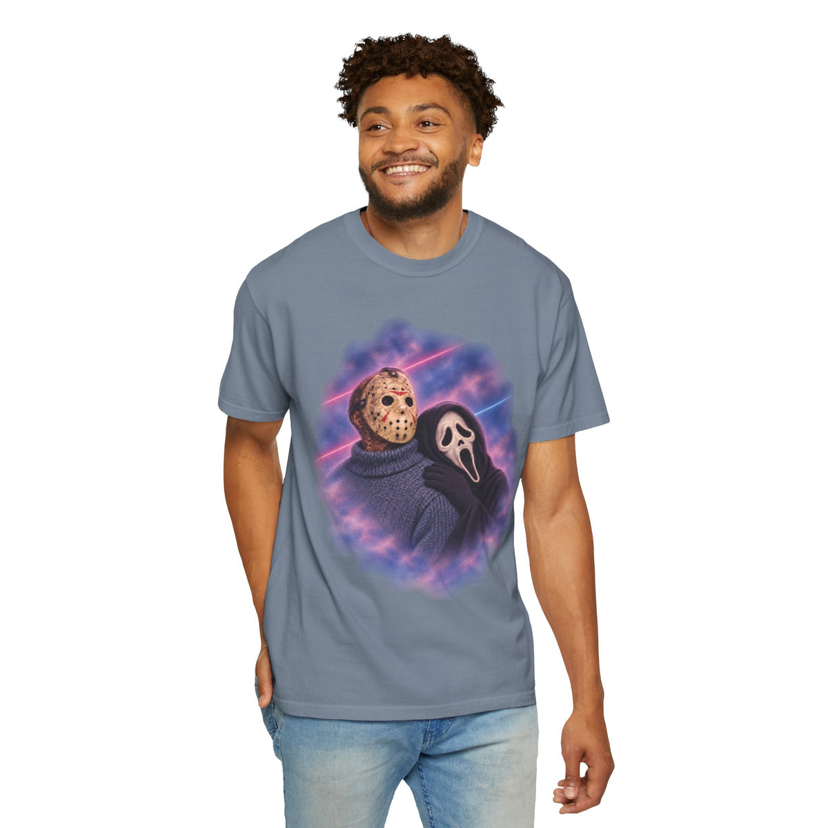 Jason Vorhees & Ghostface 80's Portrait Tee