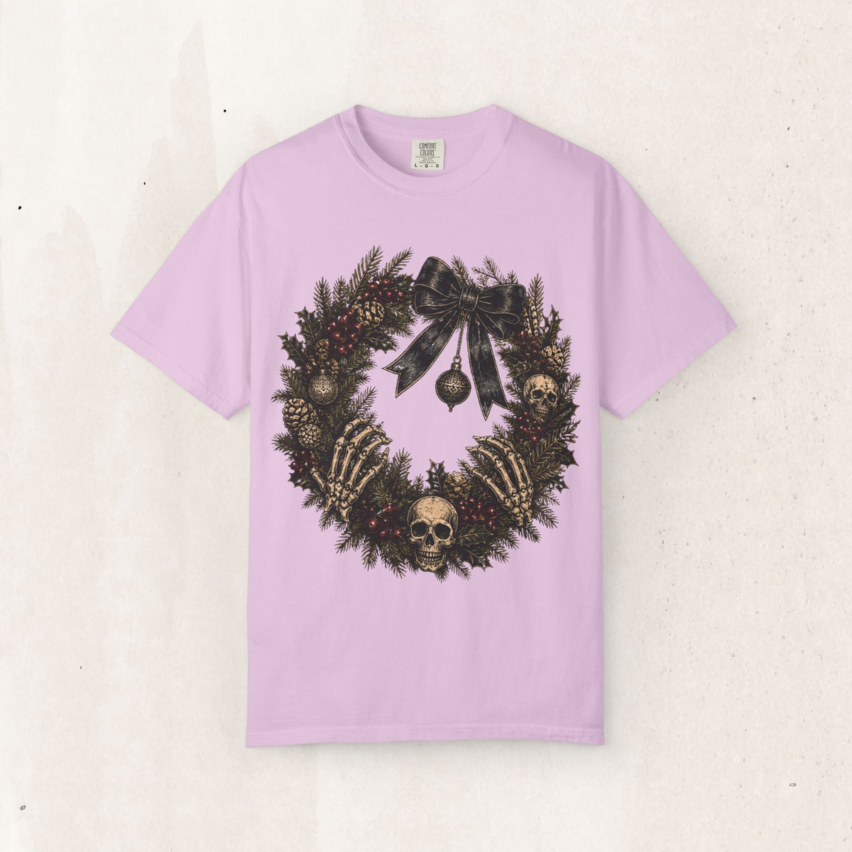 Skulls & Spruce Wreath Tee Printify
