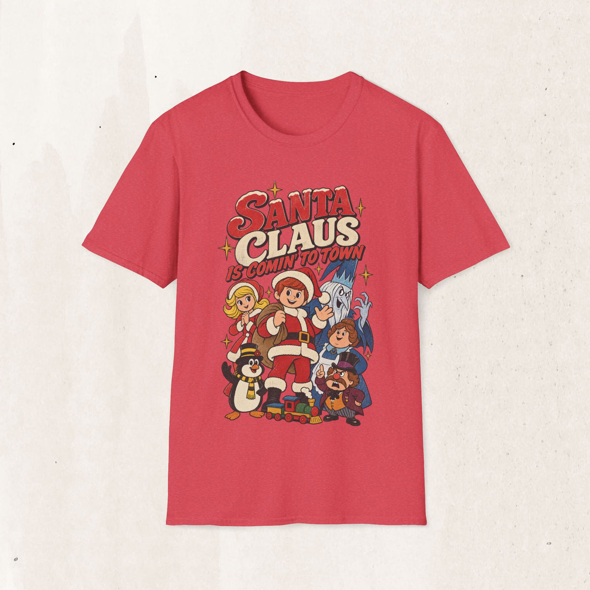 Santa Claus Is Comin' To Town Christmas Tee