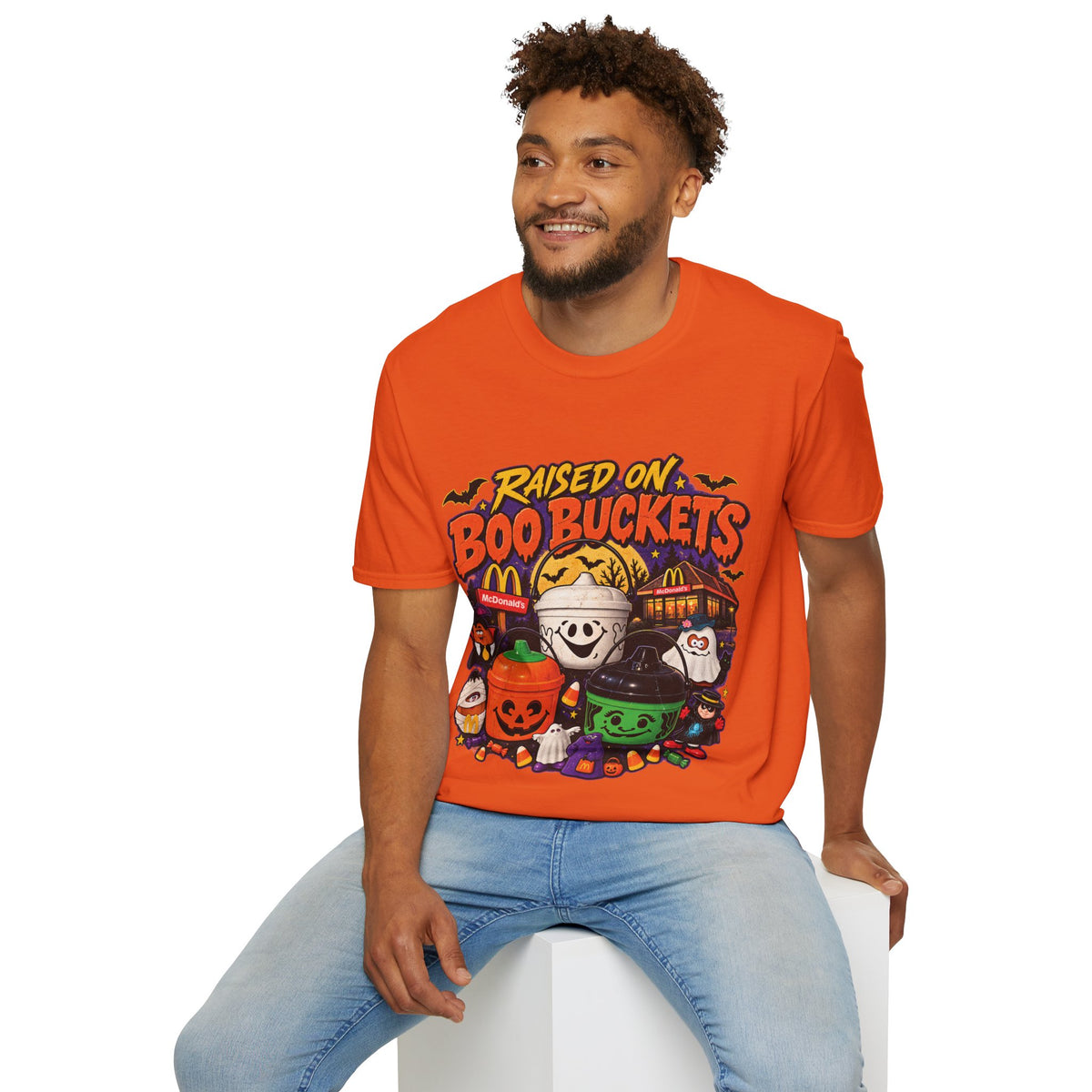 Halloween "Raised on Boo Buckets" Tee