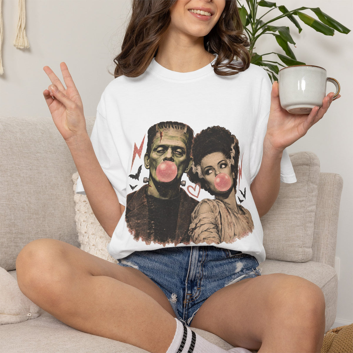 Frankenstein & Bride Bubblegum Vintage Tee