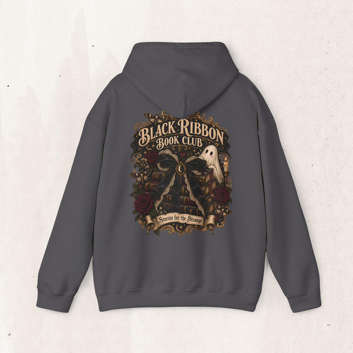 Black Ribbon Book Club Pullover Hoodie