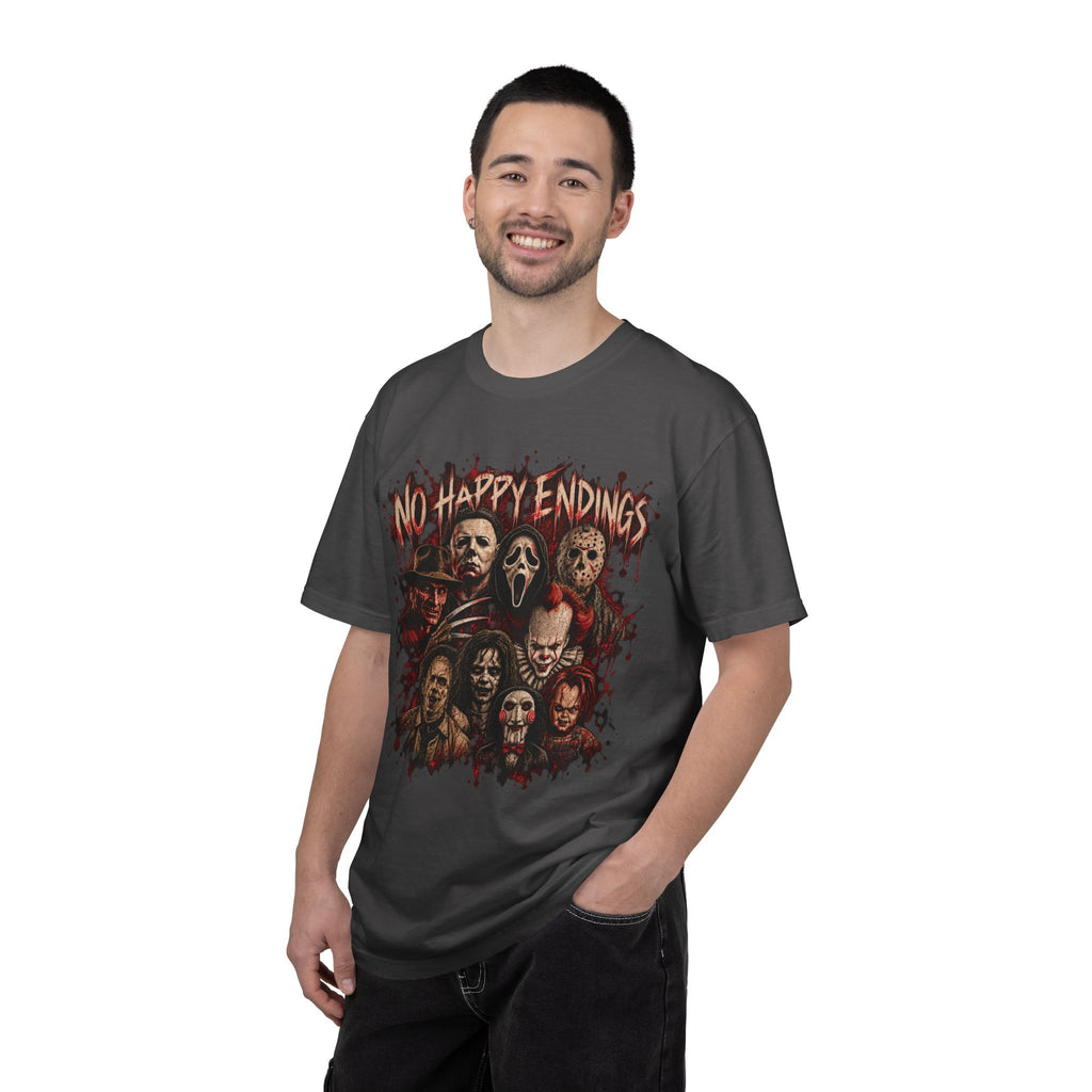 Horror Icons "No Happy Endings" Tee