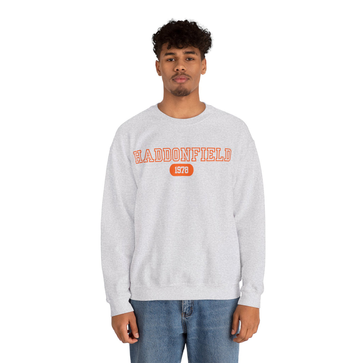 Haddonfield 1978 Halloween Sweatshirt in Military Green, alternate view