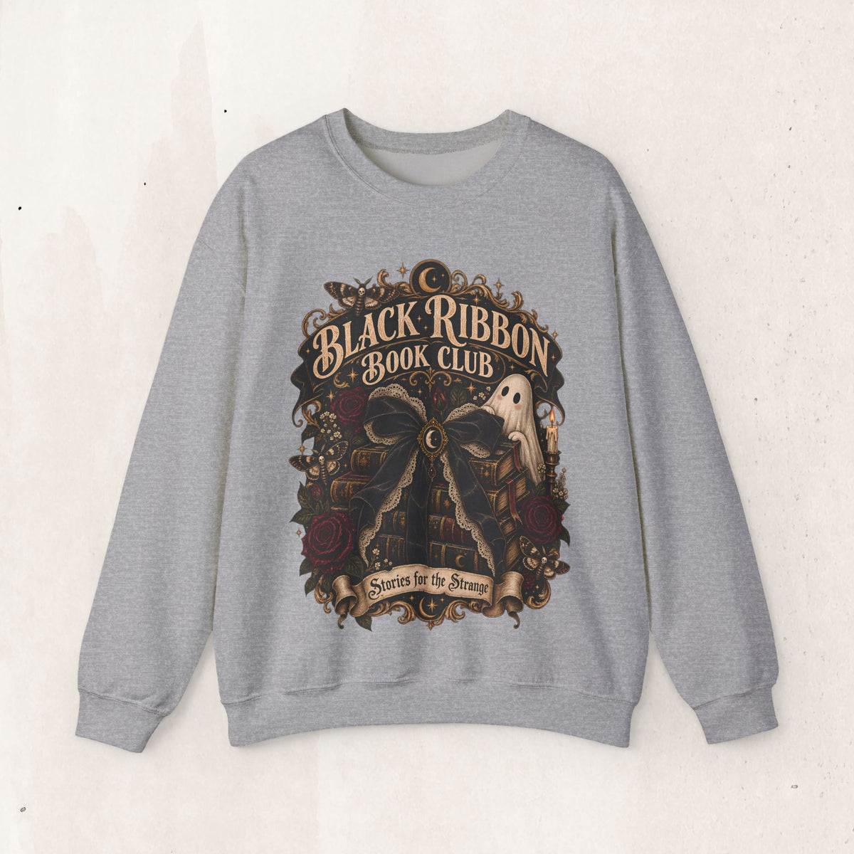 Black Ribbon Book Club Crewneck Sweatshirt