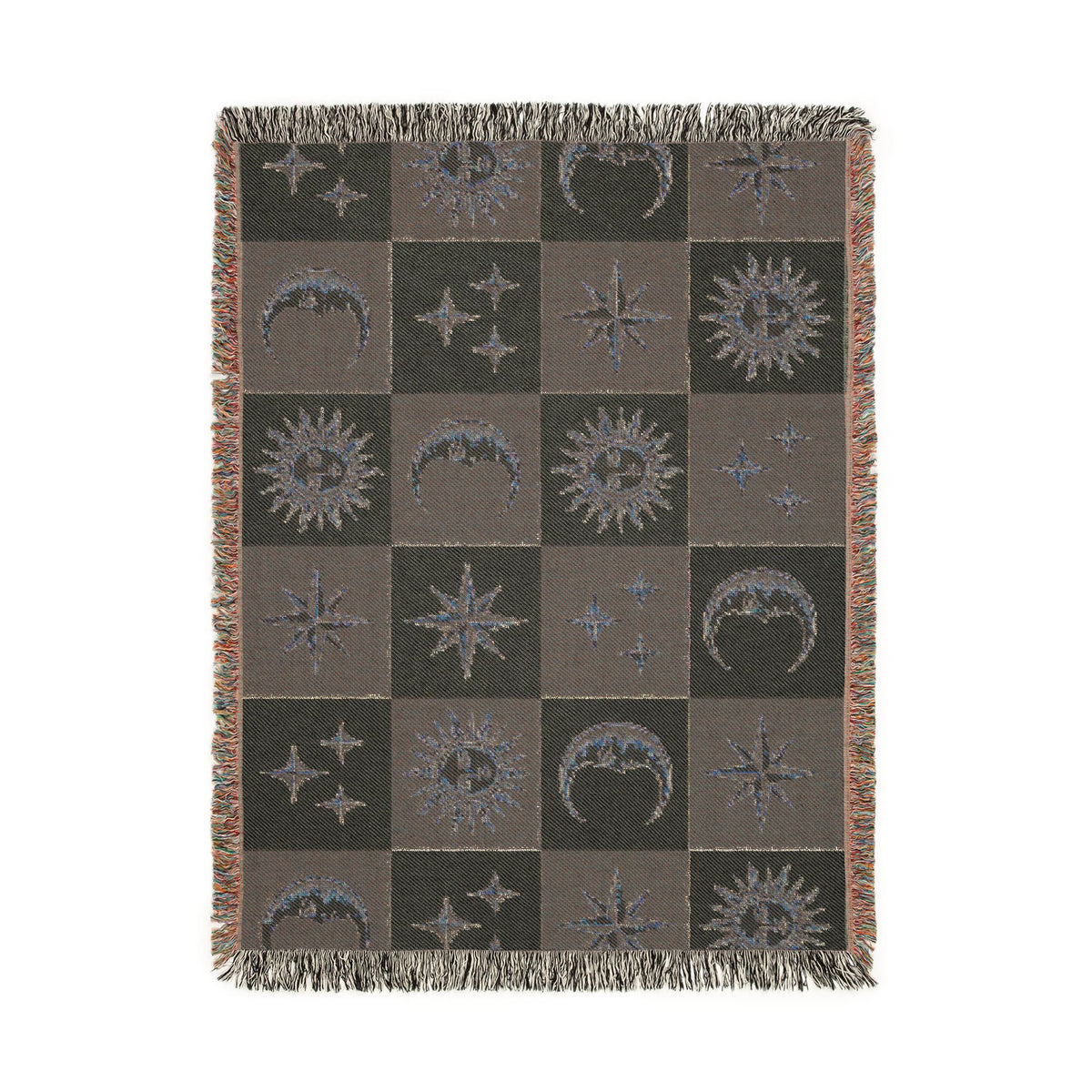 Celestial Sun & Moon Woven Blanket Printify
