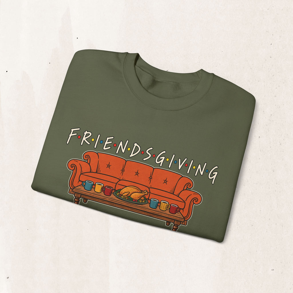 Friendsgiving: The One Where We Give Thanks Crewneck Sweatshirt Printify