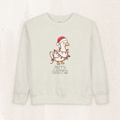 Santa Hat Duck "Merry Christmas" Toddler Sweatshirt
