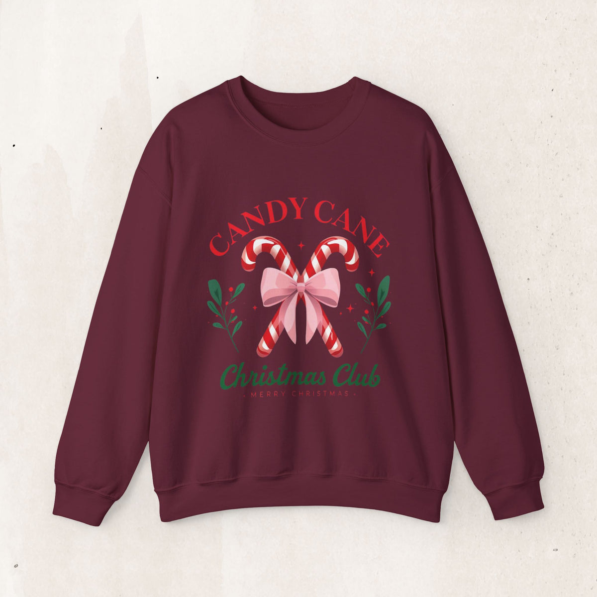 Candy Cane Christmas Club Crewneck Sweatshirt